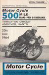 Programme cover of Thruxton Race Circuit, 20/06/1964