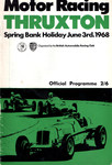 Programme cover of Thruxton Race Circuit, 03/06/1968
