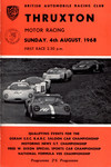 Programme cover of Thruxton Race Circuit, 04/08/1968