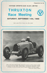 Programme cover of Thruxton Race Circuit, 14/09/1968