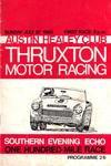 Programme cover of Thruxton Race Circuit, 27/07/1969