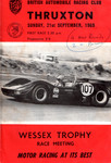 Programme cover of Thruxton Race Circuit, 21/09/1969