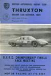 Programme cover of Thruxton Race Circuit, 12/10/1969