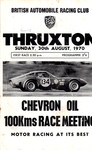 Programme cover of Thruxton Race Circuit, 30/08/1970