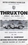 Programme cover of Thruxton Race Circuit, 14/03/1971
