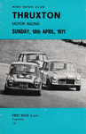 Programme cover of Thruxton Race Circuit, 18/04/1971