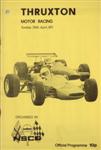 Programme cover of Thruxton Race Circuit, 25/04/1971