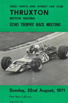 Programme cover of Thruxton Race Circuit, 22/08/1971