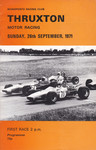 Programme cover of Thruxton Race Circuit, 26/09/1971