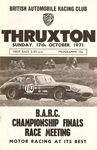 Programme cover of Thruxton Race Circuit, 17/10/1971