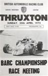 Programme cover of Thruxton Race Circuit, 30/04/1972