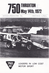 Programme cover of Thruxton Race Circuit, 14/05/1972