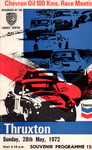 Programme cover of Thruxton Race Circuit, 28/05/1972