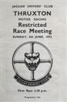 Programme cover of Thruxton Race Circuit, 04/06/1972