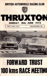 Programme cover of Thruxton Race Circuit, 18/06/1972