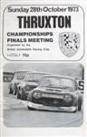 Programme cover of Thruxton Race Circuit, 28/10/1973