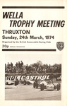 Programme cover of Thruxton Race Circuit, 24/03/1974