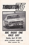 Programme cover of Thruxton Race Circuit, 20/04/1975