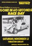 Programme cover of Thruxton Race Circuit, 12/11/1976