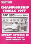 Programme cover of Thruxton Race Circuit, 30/10/1977