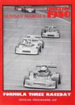Programme cover of Thruxton Race Circuit, 09/03/1980