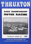Programme cover of Thruxton Race Circuit, 27/04/1980