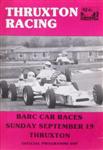 Programme cover of Thruxton Race Circuit, 19/09/1982