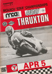 Programme cover of Thruxton Race Circuit, 05/04/1987