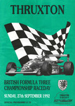 Programme cover of Thruxton Race Circuit, 27/09/1992