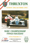 Programme cover of Thruxton Race Circuit, 10/10/1993