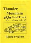 Programme cover of Thunder Mountain Speedway, 25/05/1996