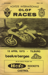 Programme cover of Tilburg, 13/04/1975