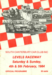 Programme cover of Timaru International Motor Raceway, 05/02/1984