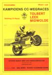 Programme cover of Tolbert, 01/04/1984