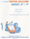 Programme cover of Topton Hill Climb, 09/08/1970