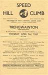 Programme cover of Trengwainton Hill Climb, 03/04/1961