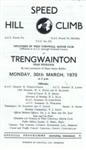 Programme cover of Trengwainton Hill Climb, 30/03/1970