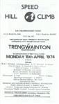Programme cover of Trengwainton Hill Climb, 15/04/1974