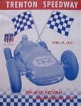 Programme cover of Trenton International Speedway, 12/04/1959