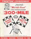 Programme cover of Trenton International Speedway, 24/07/1960