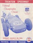 Programme cover of Trenton International Speedway, 30/03/1958