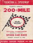 Programme cover of Trenton International Speedway, 21/08/1966