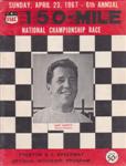 Programme cover of Trenton International Speedway, 23/04/1967