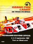 Programme cover of Trois-Rivières, 05/09/1982