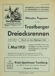 Programme cover of Trostberger Dreiecksrennen, 01/05/1951