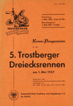 Programme cover of Trostberger Dreiecksrennen, 01/05/1957