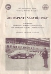 Programme cover of Városliget City Park, 22/09/1963