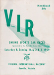Programme cover of Virginia International Raceway, 03/05/1959