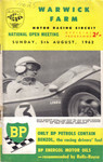 Programme cover of Warwick Farm, 05/08/1962