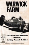 Programme cover of Warwick Farm, 04/08/1963